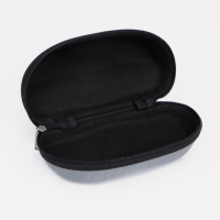 Футляр для очков на молнии, длина 16 см, цвет серый