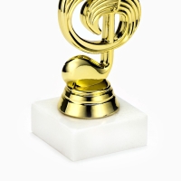 Кубок &laquo;Скрипичный ключ&raquo;, наградная фигура, подставка камень белая, 14,5 х 5 х 5 см.