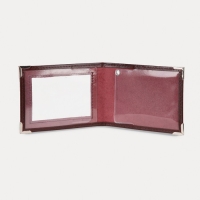 Обложка для удостоверения, цвет бордовый Обложка для удостоверения, цвет бордовый