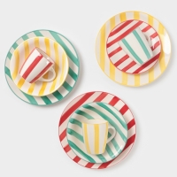 Тарелка Доляна "Райе" 19см, 19,5х2, цвет зеленый