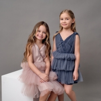 Платье нарядное для девочки KAFTAN, рост 134-140 см (36), цвет пыльно-розовый