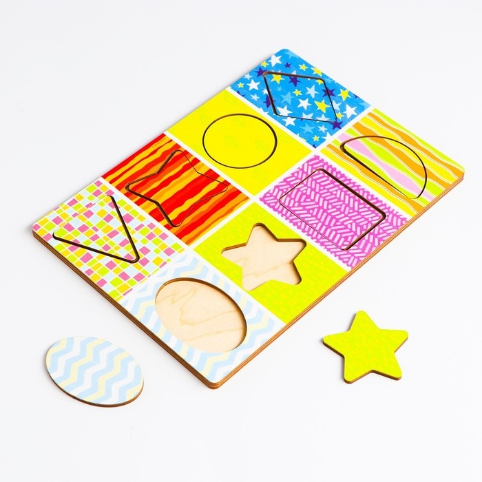 Рамка - вкладыш по методике Сегена &laquo;Изучаем цвета и формы&raquo;, книга с занятиями