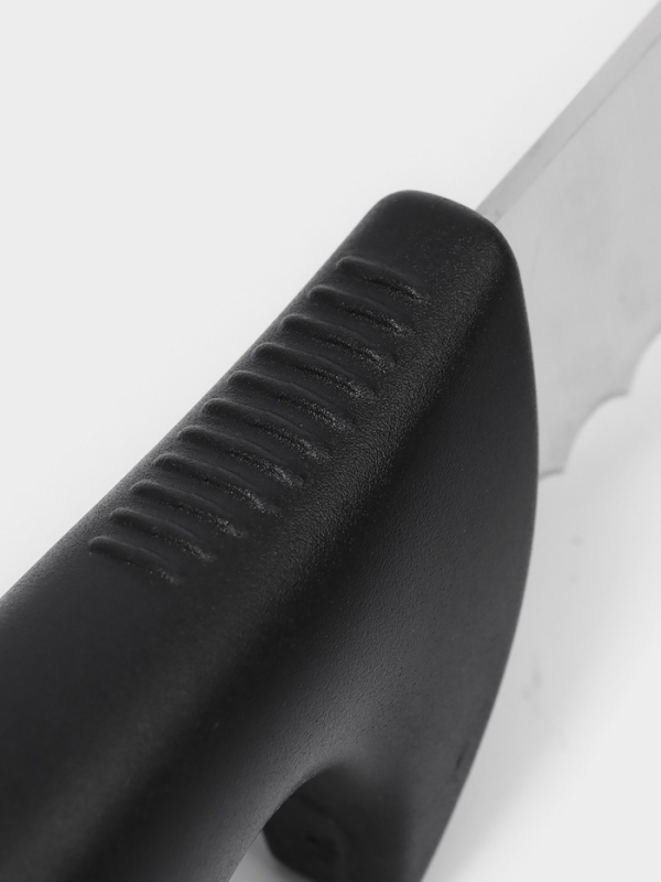 Нож хлебный, лезвие 24.5 см, черная ручка