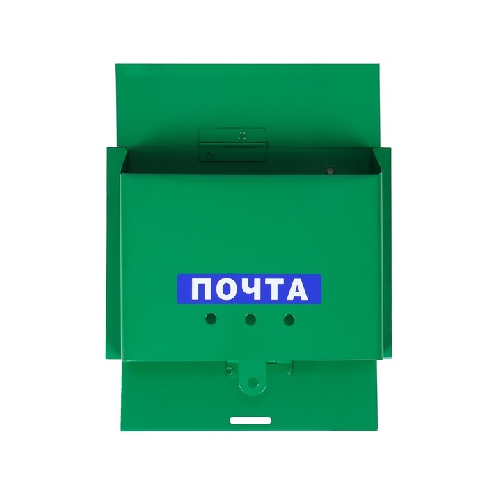 Ящик почтовый без замка (с петлёй), горизонтальный &laquo;Письмо&raquo;, зелёный