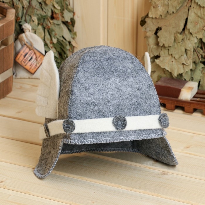 Шапка для бани Шапка для бани "Галльская", серая