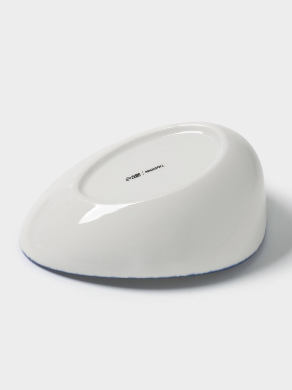 Салатник "Blue Lagoon" Magistro 19см, 19,2х14,9х7,9, цвет белый, синий