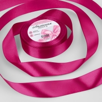 Лента атласная, 25 мм &times; 23 &plusmn; 1 м, цвет амарантовый №27
