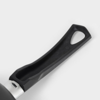 Сотейник Promo, 2.8 л, d=24 см, стеклянная крышка, антипригарное покрытие, алюминий, чёрный