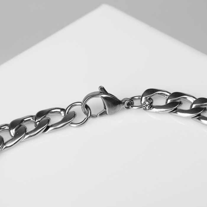 Браслет мужской «Брутал» цепь крупная, цвет серебро, 22 см Браслет мужской «Брутал» цепь крупная, цвет серебро, 22 см