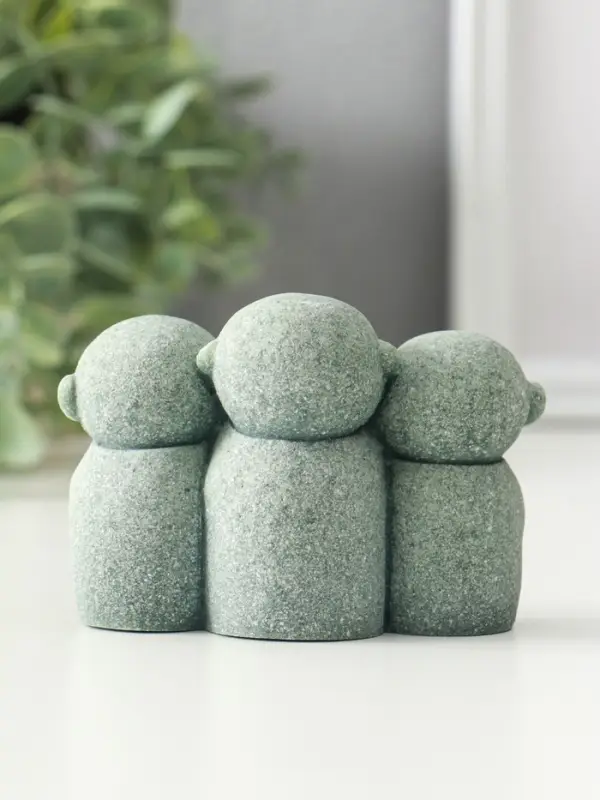 Сувенир песчаник "Статуя Дзидзо" 3,8х9,5х6,7 см