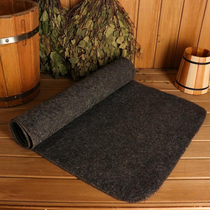 Лежак для бани темный 150х50см