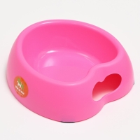 Миска "Сердце" 20,5 х 19 х 6 см, розовая