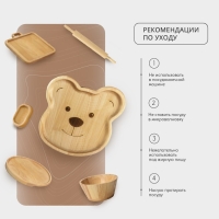 Набор деревянной посуды Adelica &laquo;Советское детство&raquo;, менажница, ежик 21&times;14&times;1,8 см, сова 21,5&times;13&times;1,8 см, в подарочной коробке