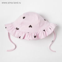 Панамка Крошка Я "Сердечки", розовый, р.46