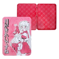 Пенал-футляр металлический 235 х 175 х 20 мм, Феникс "Розовая девушка"