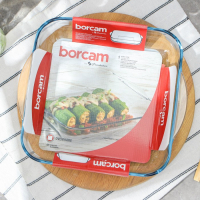 Лоток квадратный из жаропрочного стекла для запекания Borcam, 3,2 л, 28&times;28 см