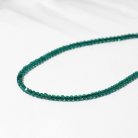 Бусины на нити шар №2 гранёный «Шпинель», цвет зелёный, 36 см Бусины на нити шар №2 гранёный «Шпинель», цвет зелёный, 36 см