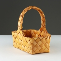 Корзина плетеная 24 x 13,5 x 9,5/25 см, секвойя Корзина плетеная 24 x 13,5 x 9,5/25 см, секвойя