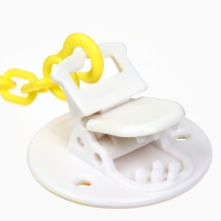 Набор: Соска - пустышка с держателем &laquo;Цветы&raquo;, ортодонтическая, +6 мес, цвет желтый