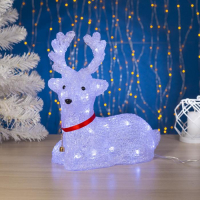 Светодиодная фигура «Оленёнок» 26 × 30 × 13 см, акрил, 30 LED, 220 В, свечение белое Светодиодная фигура «Оленёнок» 26 × 30 × 13 см, акрил, 30 LED, 220 В, свечение белое