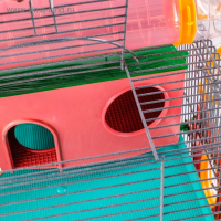 Клетка для грызунов Мини, двухъярусная, с полкой, домом и микс лабиринтов Клетка для грызунов Мини, двухъярусная, с полкой, домом и микс лабиринтов