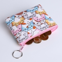 Кошелёк монетница на молнии, цвет МИКС Кошелёк монетница на молнии, цвет МИКС