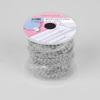 Цепочка для сумки, железная, d = 3,2 мм, 10 ± 0,5 м, цвет серебряный Цепочка для сумки, железная, d = 3,2 мм, 10 ± 0,5 м, цвет серебряный