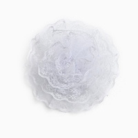 Выпускной.Бант для волос на резинке, белый, 10.5 см, Кошечка Мари Выпускной.Бант для волос на резинке, белый, 10.5 см, Кошечка Мари