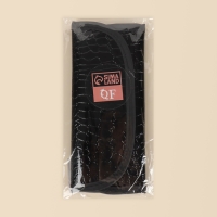 Набор кистей для макияжа &laquo;Рептилия&raquo;, 7 предметов, чехол на кнопке, цвет чёрный