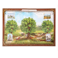 Новогодняя родословная книга &laquo;Новый год: Древо&raquo;, 56 листов, 17 х 2 х 23,7 см.