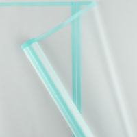 Плёнка для цветов упаковочная матовая &laquo;Кайма&raquo;, тиффани, 0.5 х 9 м