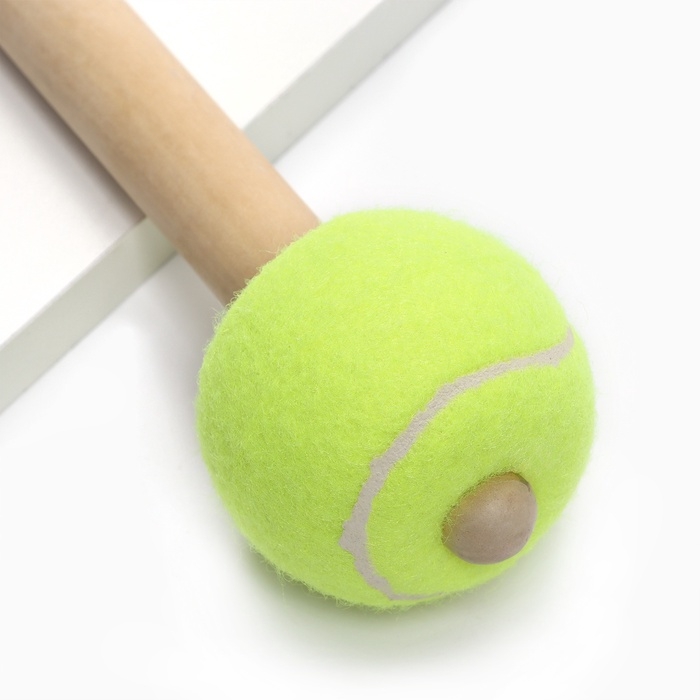 Молоток-колотушка для барабана Music Life, 28 х 6,5 см, тенисный мяч Молоток-колотушка для барабана Music Life, 28 х 6,5 см, тенисный мяч