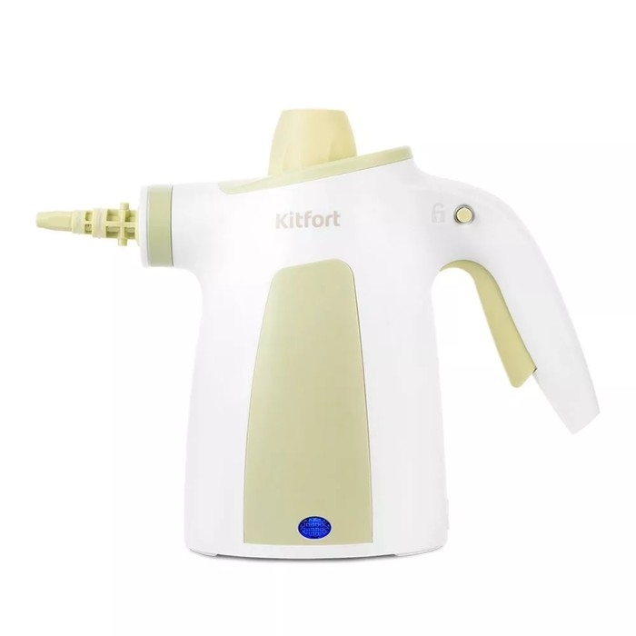 Пароочиститель Kitfort KT-9180, 1050 Вт, 0,35 л, 30 г/мин, нагрев 3 мин, бело-зелёный
