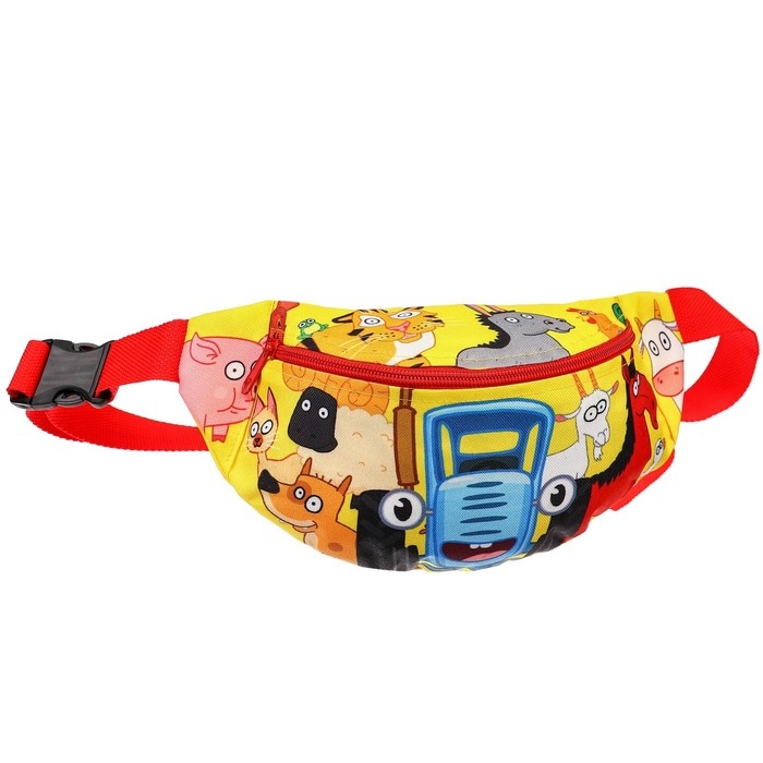 Сумка поясная детская, 25х6х13 см, Синий трактор Сумка поясная детская, 25х6х13 см, Синий трактор