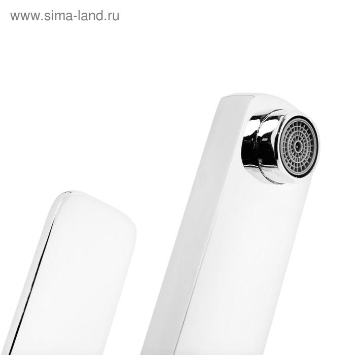 Смеситель для раковины Omega 3317, однорычажный, излив 12 см, картридж 35 мм, хром