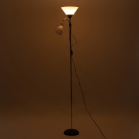 Торшер "Тренд 2" 1х40Вт Е27+1хЕ27 40Вт серебристый 22х22х180 см.