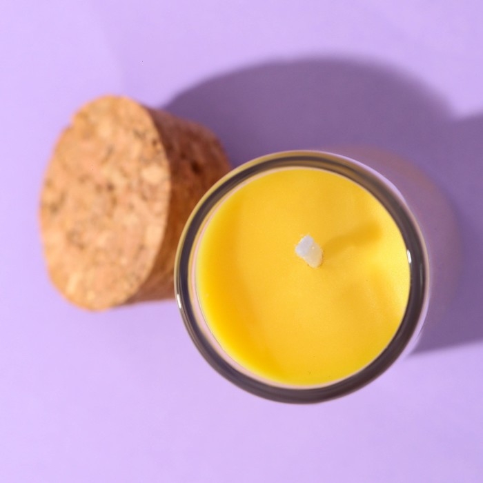 Свеча в колбе &laquo;Миндаль&raquo;, высота 8 см