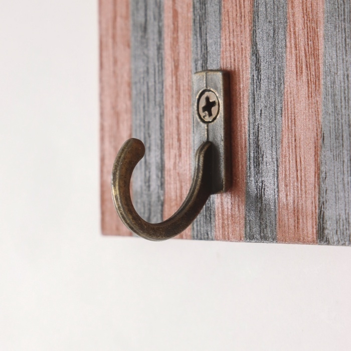 Крючки декоративные дерево Крючки декоративные дерево "Абстракция. Цветочек в вазе" 1,5х19,2х23,3 см