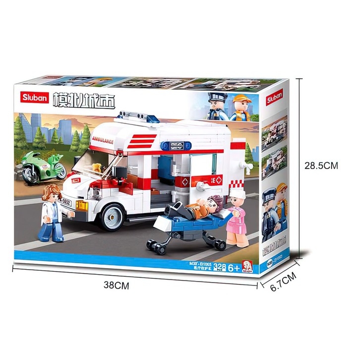 Конструктор Город &laquo;Скорая помощь&raquo;, 328 деталей