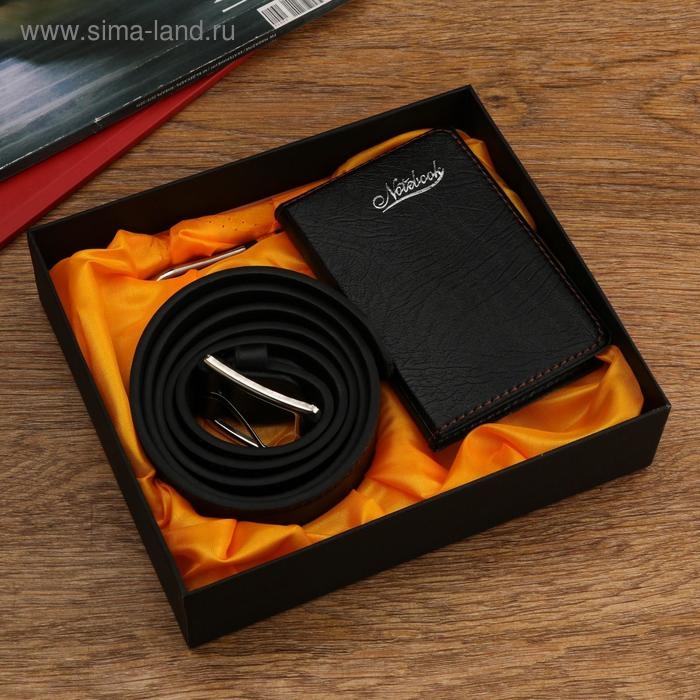 Набор подарочный 3в1 (ручка, ремень, блокнот) , микс