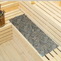 Лежак для бани с принтом "Галька" 150х50 см Лежак для бани с принтом "Галька" 150х50 см