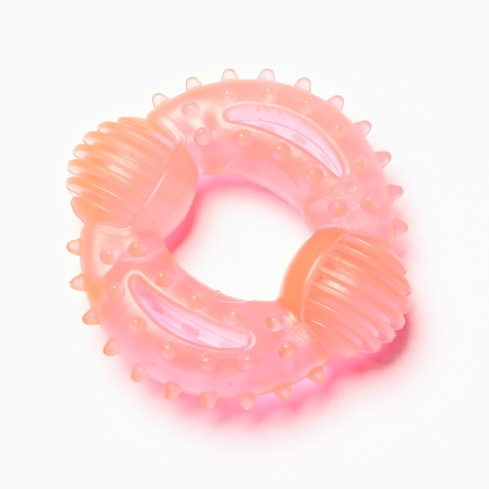 Игрушка для собак жевательная светящаяся в темноте &laquo;Шестеренка&raquo;, 8 х 7.5 см