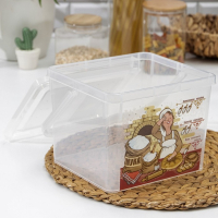 Контейнер для муки, 5,3 л, прозрачный Контейнер для муки, 5,3 л, прозрачный