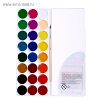 Акварель "Луч" ZOO, 24 цвета, с кистью