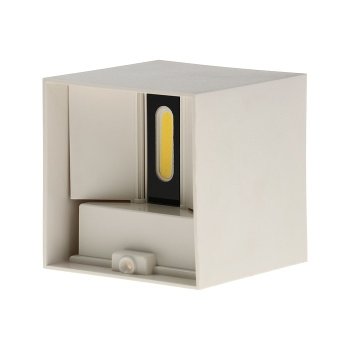 Светильник фасадный &laquo;Куб&raquo;, FSD-062, 6 Вт, 4000К, регулир. луч, IP65, 220 В, пластик, белый   1008423