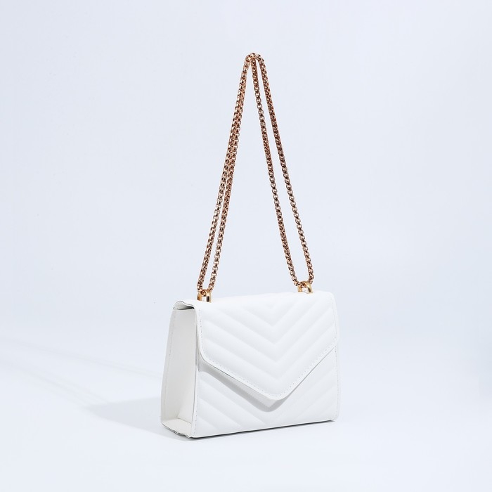 Сумка-мессенджер на магните, цвет белый Сумка-мессенджер на магните, цвет белый