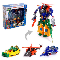 Набор роботов «Военная техника», трансформируется, 3 собираются в 1 робота Набор роботов «Военная техника», трансформируется, 3 собираются в 1 робота