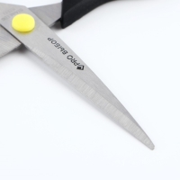 Ножницы канцелярские 21 см, PROвыбор &laquo;Черный неон&raquo;