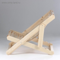 Шезлонг гибкий, усиленный, лакированный, хвоя, 100&times;65&times;78см