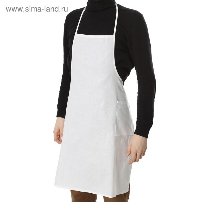 Фартук с грудкой, цвет белый Фартук с грудкой, цвет белый